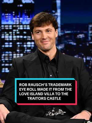 @Robert Rausch’s trademark eye roll made it from the @Love Island USA villa to the @The Traitors castle 🤣 #FallonTonight #TonightShow #TheTraitorsUS #RobRausch #JimmyFallon