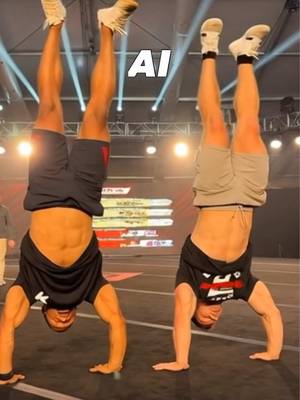 Real Life vs AI Flips #flips #tumbling #ai @Dom Lewis 