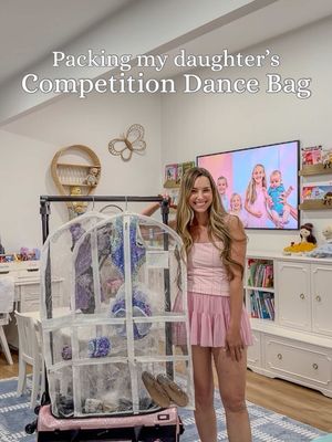 Is there anything you pack that I missed?! #dancemom #competitivedance #dancecomp #girlmom #dancebag Video Description: packing my daughter's dance competition bag for her first dance competition. Dance Bag. Dance mom.