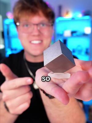 dropped the world’s heaviest metal on my phone 😭 if this hits 100k likes i'm buying the massive one. #Tech #gadget #tungsten #mindblown