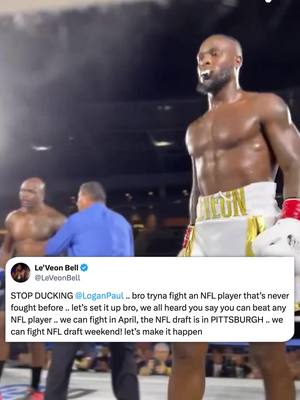 Le’Veon Bell calls out Logan Paul for a boxing match after Paul said he can take down any NFL player 👀 #loganpaul #leveonbell #boxing #nfl