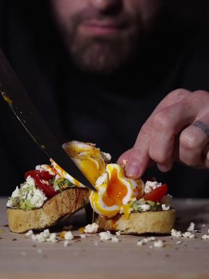 Smashed avo and eggs. One of the best