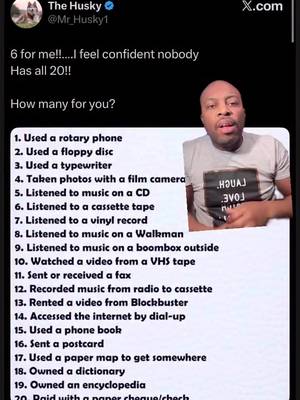 How Many Of These Activities Have You Done??? 👴🏽👵🏾🧓🏻😭