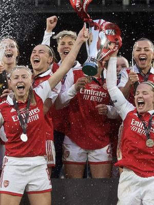 🗓️ On this day in 2023… We beat Chelsea 3-1 to lift the Women's League Cup for the sixth time 🏆 Grab your tickets to watch our Gunners host the Blues in the @UEFA Women's Champions League on March 24 🎟️ #arsenalwfc #arsenal 