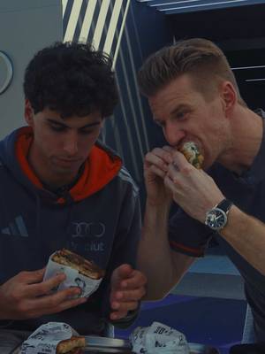 The most intense head-to-head so far: @Nico Hulkenberg and @Gabriel Bortoleto put their signature sandwiches to the taste test. #ARF1 #Melbourne