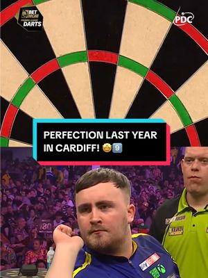 Throwback to last year in Cardiff, where Luke Littler nailed a nine-darter against Michael van Gerwen! 🤩9️⃣ Will we see another tonight at the Utilita Arena? 🏆 Premier League Darts 🗓️ Thursday, 5 March 📍 Night Five - Cardiff ⏰ 1900 GMT