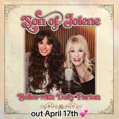 “Son of Jolene” with @Dolly Parton is going to be released on April 17th!! Presave now at the link in my bio 💕🥹 #sonofjolene #jolene #newmusic #dollyparton #countrymusic 