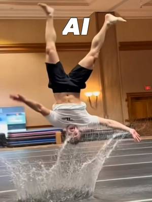 Real life vs AI #AI #tumbling 