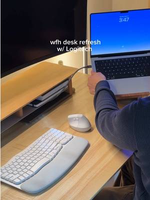 Wfh desk refresh in honor of International Wellbeing Month @Logitech IWMDPCERGO10 for 10% off #LogiErgoSeries #ritualrescue #internationalwellbeingmonth #desk #desksetup 