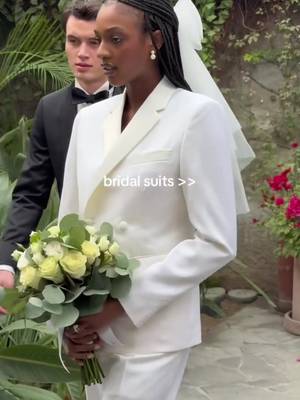 Bridal suits for 2026. 👀 A perfect pairing that every bride needs. 🤍  #INDOCHINO #weddingtok #bridalsuits #bridallook #2026bride 