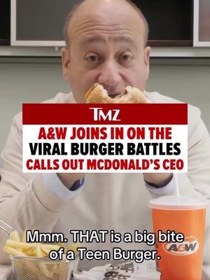 Not the McDonald’s CEO cosplay 💀 A&W threw direct shots at the McDonald’s CEO, joining the “burger battles” with McDonald’s, Burger King, and Wendy’s in a parody-esque video shared on their socials. 🖋️: Aiden Marks @aidenjmarks 🎥: Instagram/awcanada/chris_mcd/BurgerKing/Wendys (