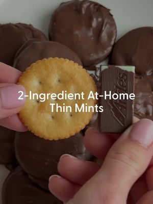 Still waiting for your Girl Scout cookies? Same. 🍪✨ These 2-Ingredient Thin Mints come together fast—no delivery window required. #ThinMints #GirlScoutCookies 