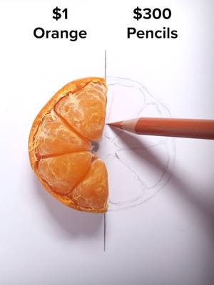 Draw an Orange! (peeled) #easy #drawing #art #tutorial #howtodraw #orange #pencil 