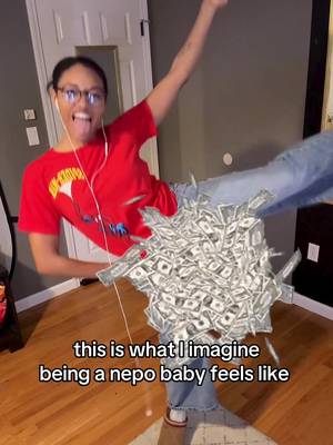 this is what i imagine winning the lottery feels like 😭😭 #fyp #relatable #randomthought #foryou #nepobaby 