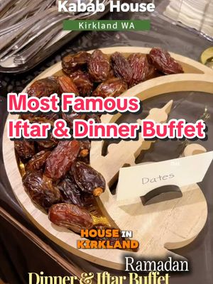 The Iftar & Dinner Buffet at Kabab House has quietly become a Ramadan tradition in the Seattle & Eastside halal food scene. For the past 4–5 years since the pandemic, they’ve been hosting this buffet every Ramadan, and many families now make it a regular stop during the month. Everything here is 100% Zabihah hand-slaughtered halal, and the menu rotates weekly, so every visit can feel a little different. Menu when I visited: Dates, Vegetable Samosa, Vegetable Pakora, Aloo Channa Chaat Bhindi Masala, Daal Tarka, White Chicken Karahi, Mutton Rogan Josh Chicken Tikka Boti, Chicken Pulao, Rice Raita, Achar, Mint & Tamarind Chutney Butter Naan, Puri Rasmalai, Gulab Jamun Lemonade, Rooh Afza ⭐ Standouts: White Chicken Karahi & Mutton Rogan Josh. 📍 12041 124th Ave NE, Kirkland, WA 98034 💰 $32 per person | Kids $20 | 3 & under free ☪️ 100% Zabihah Halal #seattlehalal #iftarbuffet #seattlefoodie #kirklandwa #seattlerestaurants 
