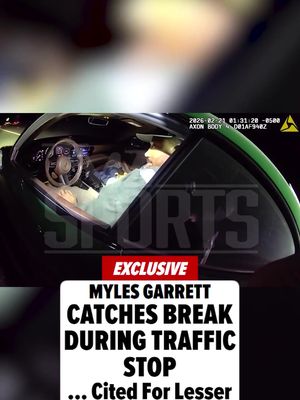 🚨 Myles Garrett's speeding ticket could've been worse -- TMZ Sports has obtained the police bodycam footage from his ninth speeding ticket (at least) in Ohio since 2017 Full story at the link in bio.