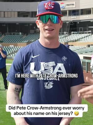 PCA on his name fitting on his jersey 🤣 #usa #chicago #cubs #baseball 