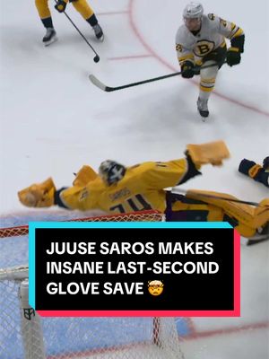 oh WOW 😱 #NHL #hockey #JuuseSaros #sports #NashvillePredators
