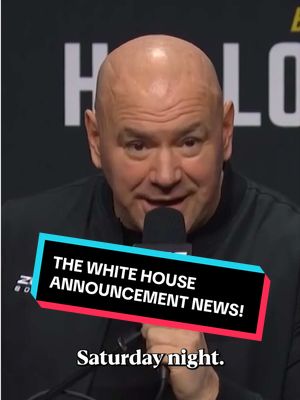 Dana White confirms The White House card will be announced THIS SATURDAY 😱 #UFC326 #UFC #MMA | Saturday | LIVE on TNT Sports & discovery+