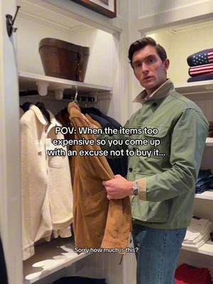 Impossible to just say “it’s too expensive” 🫠😂 #shopping #relatable 