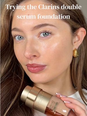 Trying out the VIRAL @ClarinsUK double serum foundation & wowwww ✨✨ #grwm #makeup #asmr #makeupasmr 