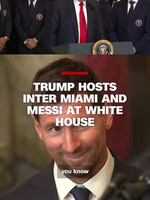 President Donald Trump hosted the 2025 MLS Cup Champions Inter Miami on Thursday, marking Lionel Messi's first visit to the White House.