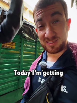 10 cent head massage in India 😳 #travel #fyp #viral #india #massage 