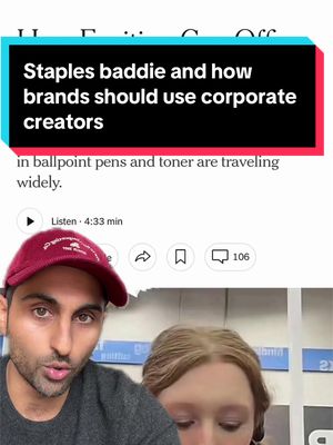 The staples baddie and how brands should use rogue corporate creators  #marketing 