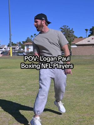 Logan Paul boxing NFL players might not be the best idea. #nfl #loganpaul #boxing #sports #comedy 