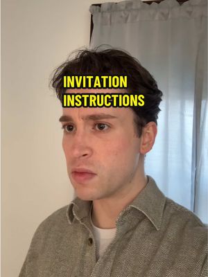Invitation instructions