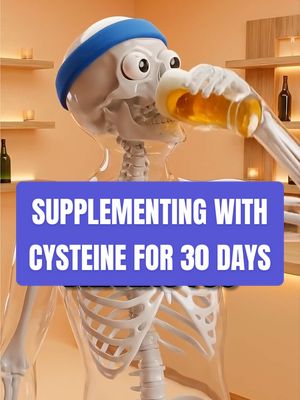 What happens if you supplement with cysteine for 30 days #Cheers #alcoholscience #liverhealth #cysteine #glutathione