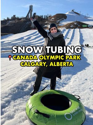 Have you ever been snow tubing? ❄️ It’s seriously fun and one of the best things to do during winter in Canada. 🇨🇦 Grab a tube, ride up the “magic carpet” and speed back down the hill. Pro tip? Ask for a spin (and wear a helmet!). 😉  📍@WinSport Canada Olympic Park #snowtubing #canadawinter #canadaolympicpark #calgary #wintertravel @Tourism Calgary @Servus Credit Union