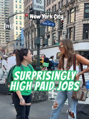 Surprisingly high paid jobs we’ve interviewed!  IMPORTANT 🚨 This is a compilation of interviews we’ve filmed over the last 2-3 years, and pay rates for these interviewees may have changed since.  (with @hannahwill3ams) #salarytransparentstreet #salarytransparency #paytransparency #careerexploration