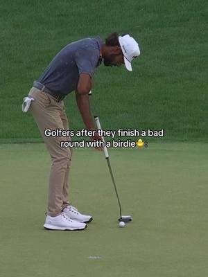 Might’ve been a bad round but a birdie on 18 means we’re comin’ back tomorrow! 🐥😂 #golftok #relatable #fyp 
