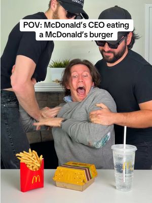 That’s a BIG BITE for a Big Arch 😂 #mcdonalds #ceo #burger #bigarch
