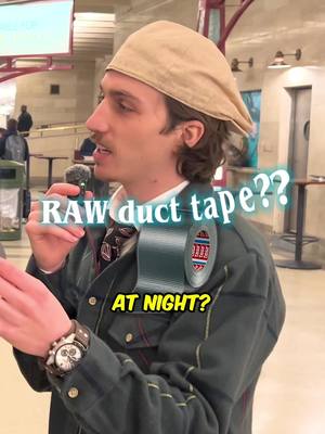He said "just raw duct tape, nope" Then he put it on anyway 🖤 #HostageTape #MouthTape #SleepTok #NasalBreathing