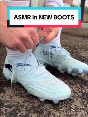 Testing my new boots: ASMR Edition ☺️ - How nice are the new Dreamrush Pack from PUMA Football? 💎 #footballboots #asmr #football #pumafootball #freekick 
