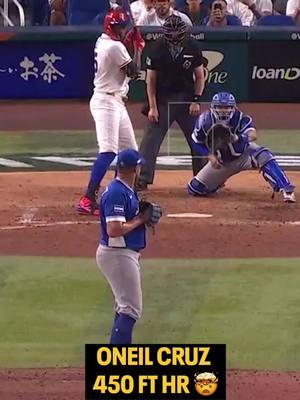 Also at 116.8 mph exit velo. Beast. #oneilcruz #pittsburghpirates #worldbaseballclassic 