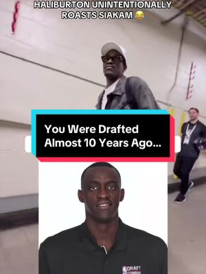 When Tyrese Haliburton unintentionally roasted Pascal 🤣 #NBA #basketball #TyreseHaliburton #Funny 