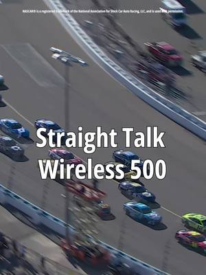 It’s about to get real loud, real fast. The Straight Talk Wireless 500 hits Phoenix Raceway on 3/8. 🏁