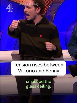 Live TV, baby! #TheLastLeg  #VittorioAngelone #PennyMordaunt 