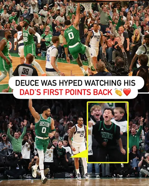 Jayson Tatum's biggest fan 💚 #deuce #jaysontatum #NBA #celtics #basketball 