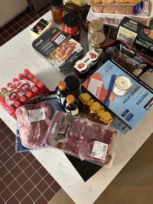 Juste des bonnes choses que je vais cuisiner à la maison 💕✨🧈 #costco #haulcostco #costcohaul #familyof4 #groceryhaul 