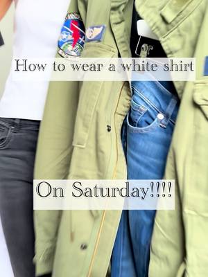 White shirt always  Jeans are Paige Jacket is @Ralph Lauren 