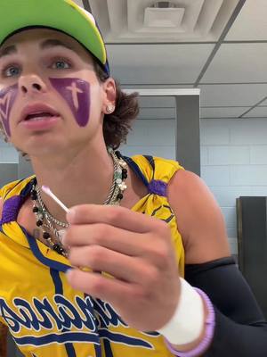 Gameday eyeblack for those who were curious (no one asked) #fyp #kj #aura #eyeblack #savannahbananas 