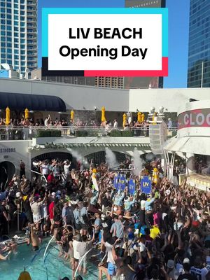 @LIV Beach opening day with @Cloonee. Pool season, we are so back! 😎🔥 @Fontainebleau Las Vegas 