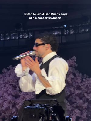 And he’s not wrong. #badbunnytokyo