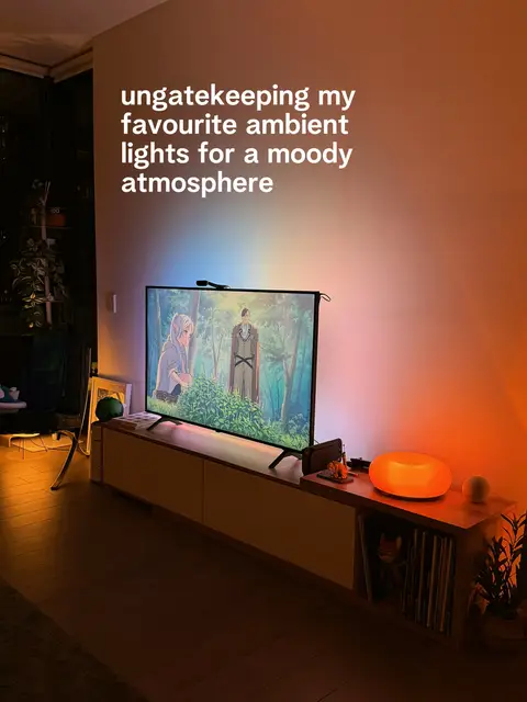 PS I have most of these lights connected to Alexa and Smart Plugs so I can turn them on/off via voice or a schedule! @Amazon @Govee @IKEA Australia  #apartment #fyp #decor #homedecor #design