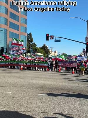 Iranian Americans rallying  in Los Angeles today #iran #IranRegimeChange 