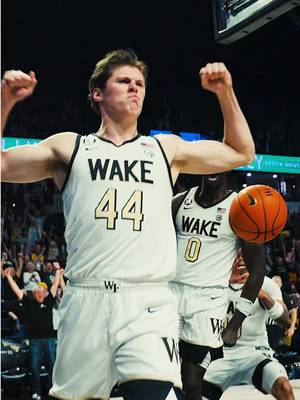 Senior day SLAM🤯 #GoDeacs🎩 #WakeForest #basketball #ncaabasketball #dunk 